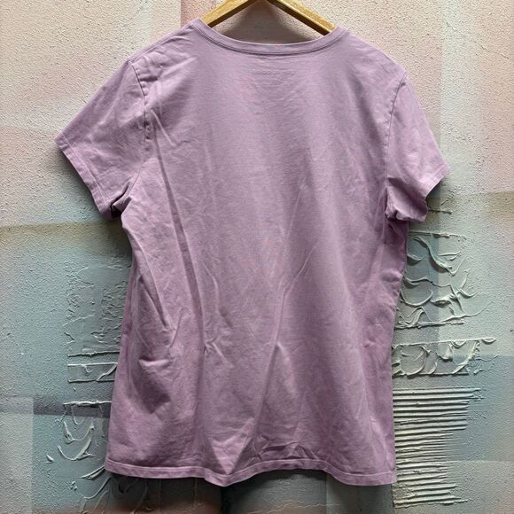 Life is Good Purple V-neck Tee Shirt XL Jeep Mountain Chic Outdoors Camping - Picture 3 of 6